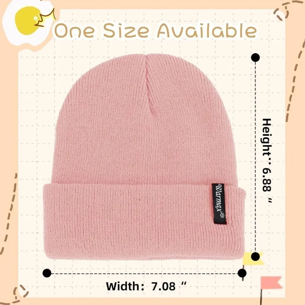 🤯5/$25🤯 Toddler Winter Knit Beanie In Dark Orange NWT